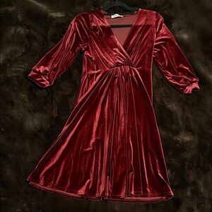 Hello MIZ Burgundy Dress